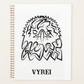 Zwarte en witte tribale adelaar planner (Voorkant)