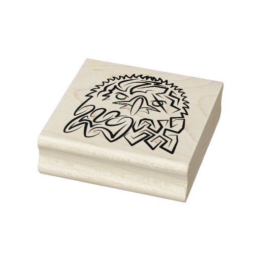 Zwarte en witte tribale adelaar rubberstempel (Stempel)