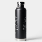 Zwarte en witte tribale adelaar waterfles (Rechts)