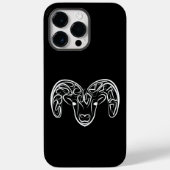 Zwarte en witte tribale geiten/schapen Case-Mate iPhone case (Achterkant)