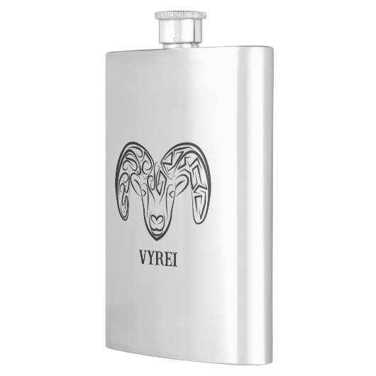 Zwarte en witte tribale geiten/schapen flacon (Links)