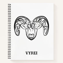 Zwarte en witte tribale geiten/schapen