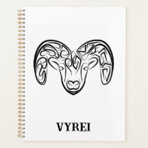 Zwarte en witte tribale geiten/schapen