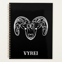 Zwarte en witte tribale geiten/schapen