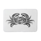 Zwarte en witte tribale krab badmat (Voorkant)