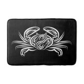 Zwarte en witte tribale krab badmat (Voorkant)