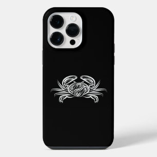 Zwarte en witte tribale krab iPhone 14 pro max hoesje