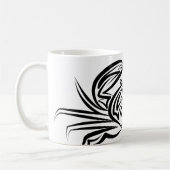 Zwarte en witte tribale krab koffiemok (Links)
