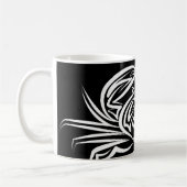 Zwarte en witte tribale krab koffiemok (Links)