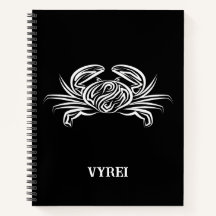 Zwarte en witte tribale krab