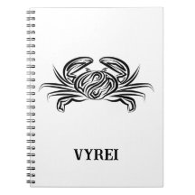 Zwarte en witte tribale krab