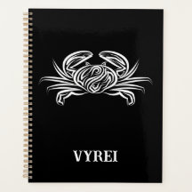 Zwarte en witte tribale krab