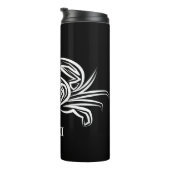 Zwarte en witte tribale krab thermosbeker (Geroteerd rechts)