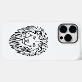 Zwarte en witte tribale lion Case-Mate iPhone case (Achterkant (horizontaal))