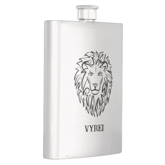 Zwarte en witte tribale lion flacon (Rechts)