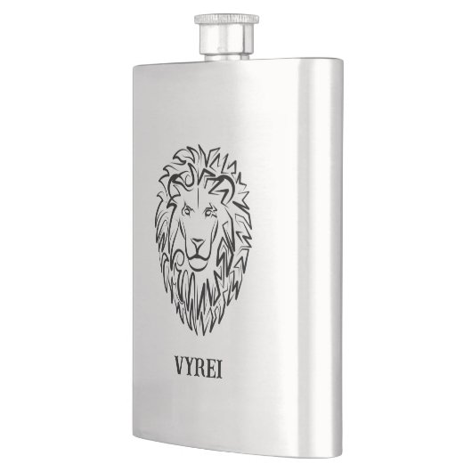 Zwarte en witte tribale lion flacon (Links)
