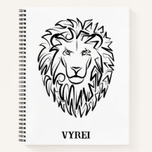 Zwarte en witte tribale lion