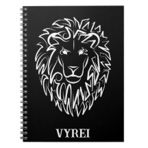 Zwarte en witte tribale lion
