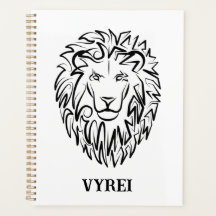 Zwarte en witte tribale lion