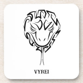 Zwarte en witte tribale slang bier onderzetter