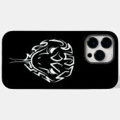 Zwarte en witte tribale slang Case-Mate iPhone case (Achterkant (horizontaal))