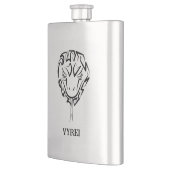 Zwarte en witte tribale slang flacon (Links)