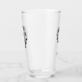 Zwarte en witte tribale slang glas (Rechts)