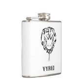 Zwarte en witte tribale slang heupfles (Rechts)