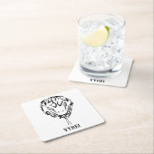 Zwarte en witte tribale slang kartonnen onderzetters (Insitu)