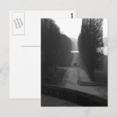 Zwarte en witte tuinen van Versailles Briefkaart (Voorkant / Achterkant)