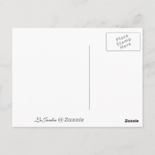 Zwarte en witte tuinen van Versailles Briefkaart (Achterkant)