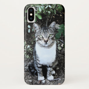 ZWARTE EN WITTE TURKSE CAT RONIN iPhone X HOESJE