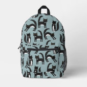 Zwarte en witte Tuxedo Cat Bedrukte Rugzak (Voorkant)