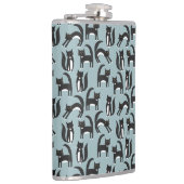 Zwarte en witte Tuxedo Cat Heupfles (Rechts)