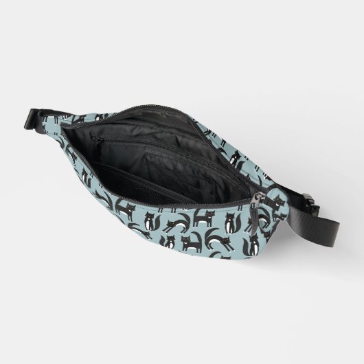 Zwarte en witte Tuxedo Cat Heuptasje (Open)