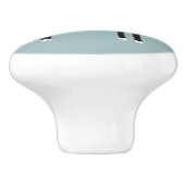 Zwarte en witte Tuxedo Cat Keramische Knop (Zijkant)