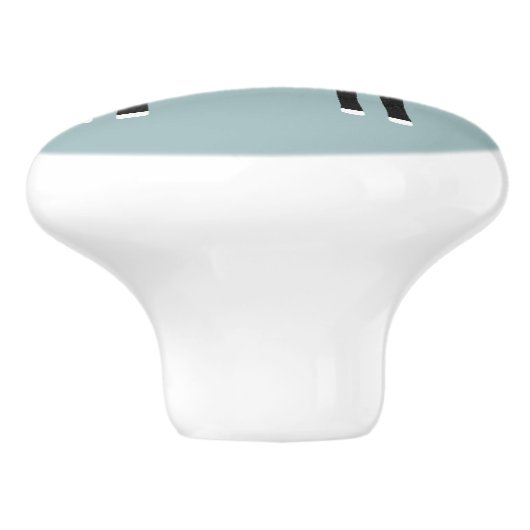 Zwarte en witte Tuxedo Cat Keramische Knop (Zijkant)