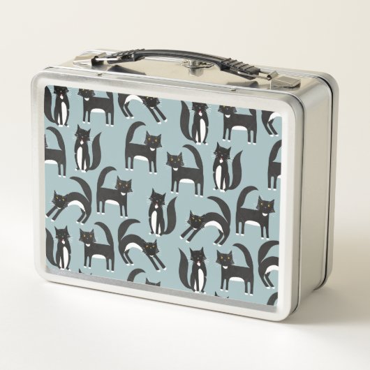 Zwarte en witte Tuxedo-katten (Achterkant)