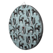 Zwarte en witte Tuxedo-katten Dartbord (Voorkant Rechts)