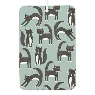 Zwarte en witte Tuxedo-katten Luchtverfrisser