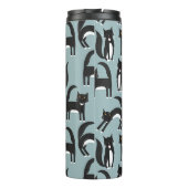 Zwarte en witte Tuxedo-katten Thermosbeker (Achterkant)
