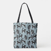 Zwarte en witte Tuxedo-katten Tote Bag (Achterkant)
