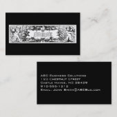  zwarte en witte unieke Visitekaartjes (Voorkant / Achterkant)