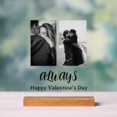 Zwarte en witte Valentijnsdag Acryl Bord (Neutraal)