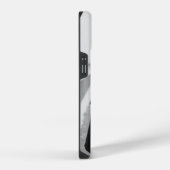 Zwarte en witte Valentijnsdag iPhone Hoesje (Rechterkant)