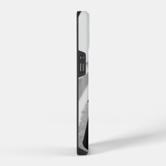 Zwarte en witte Valentijnsdag iPhone Hoesje (Rechterkant)