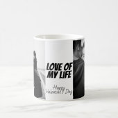 Zwarte en witte Valentijnsdag Koffiemok (Center)