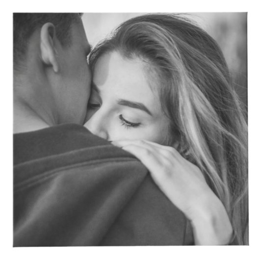 Zwarte en witte Valentijnsdag Kubus (Voorkant)