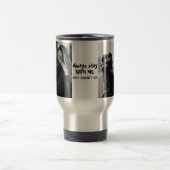 Zwarte en witte Valentijnsdag Reisbeker (Center)