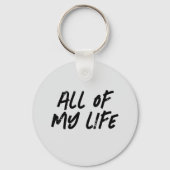 Zwarte en witte Valentijnsdag Sleutelhanger (Achterkant)